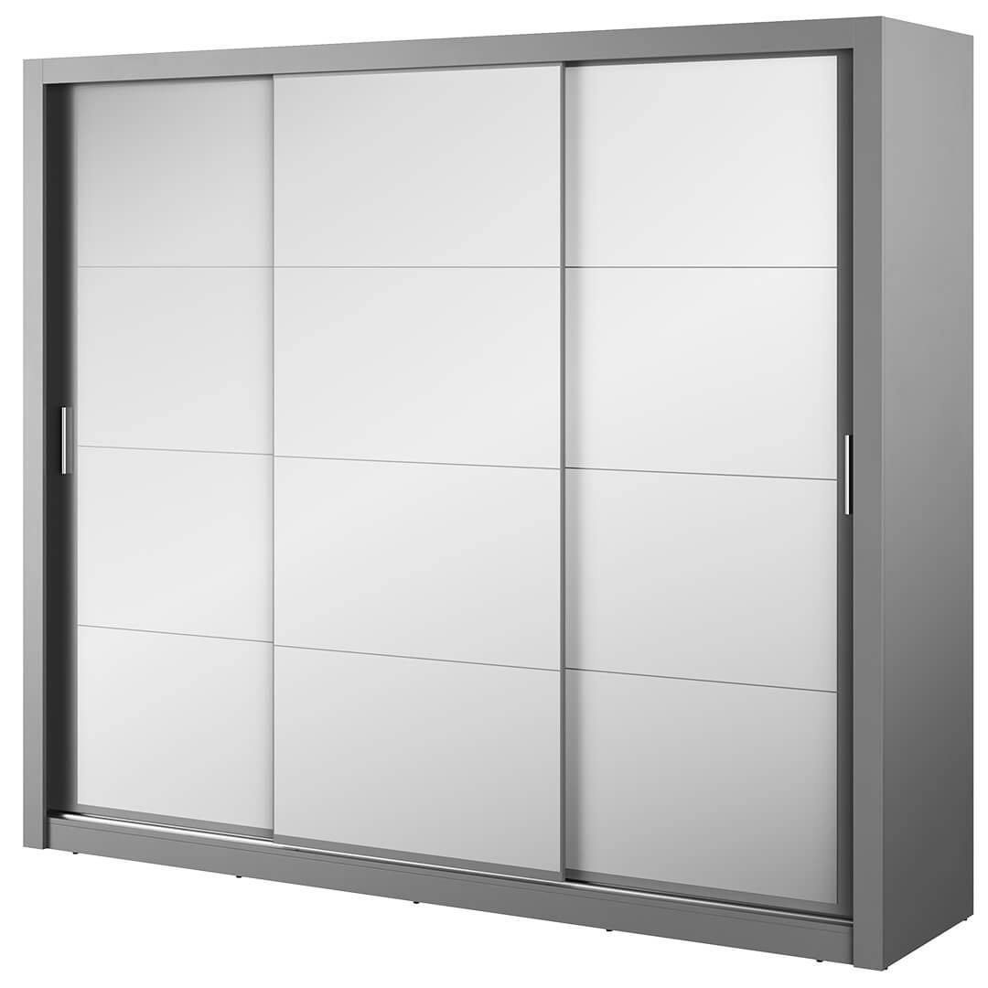Kleiderschrank ID 01-3L, mit Spiegel, 250x215x60 cm , Farbe wählbar