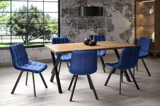 Esstisch mit 6 Stühle, Farbe wählbar