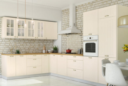 Küchenzeile LE-LO, L-Form 330x220 cm , Landhaustil , Soft Close Funktion