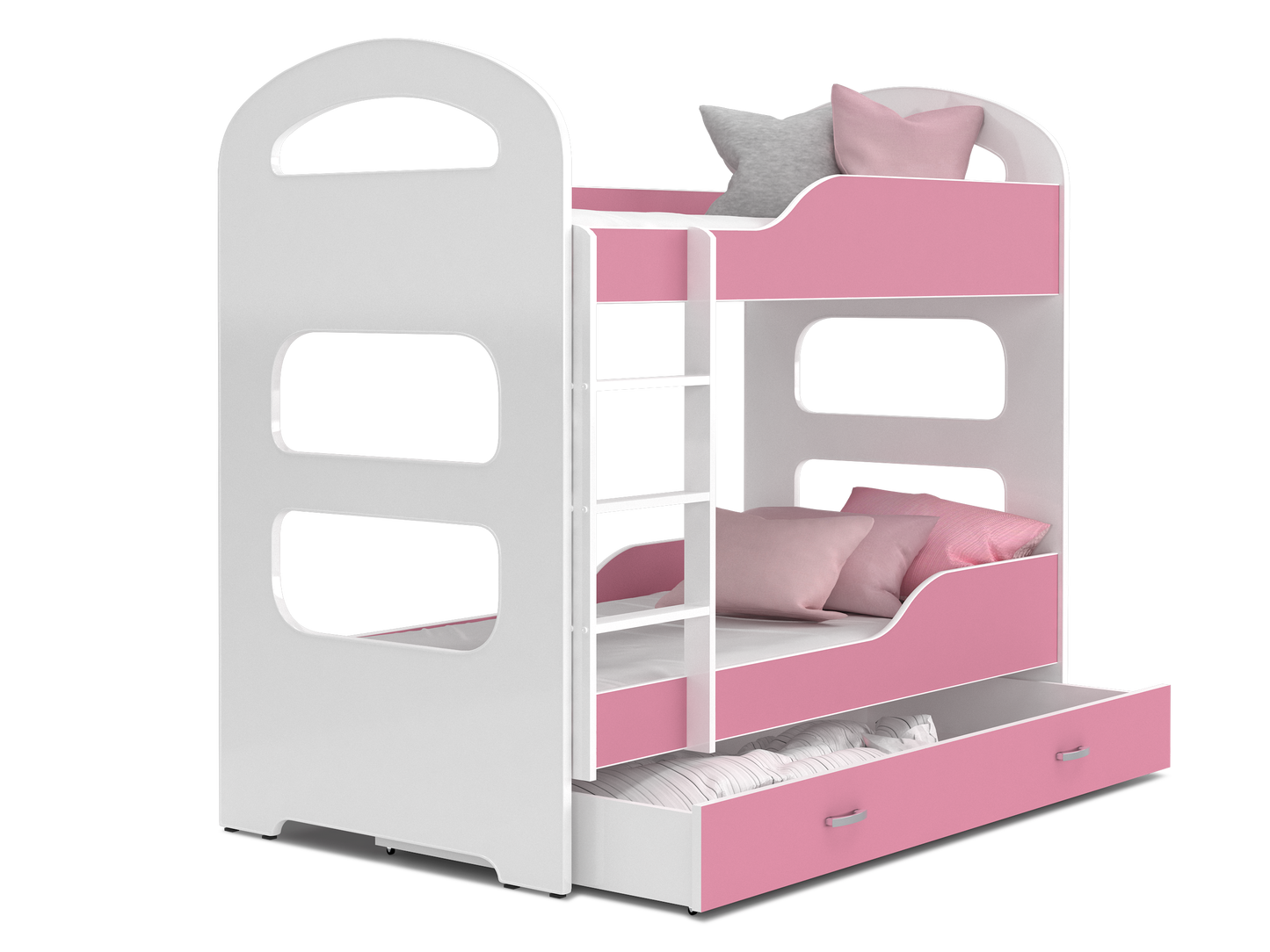 Kinderbett DOMI, Doppelbett, Etagenbett, Farbe wählbar