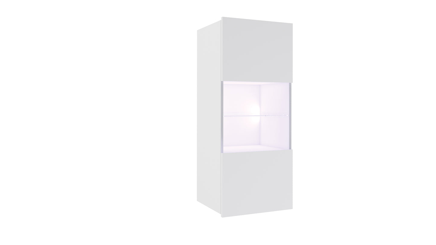 Wohnwand CAL22 mit Kommode und LED , Grifflos, mit oder ohne Couchtisch, Farbe wählbar